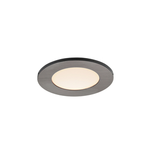 LEONIS Nordlux LED infälld armatur Plast Borstat nickel small 1