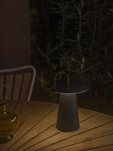 Kontrollera Nordlux Ara To-Go 2 uppladdningsbar LED-bordslampa, svart aluminium, 2318245003