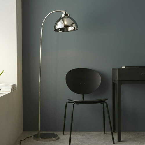 Kontrollera Golvlampa Endon Caspa Nickel E27 144 cm 100045