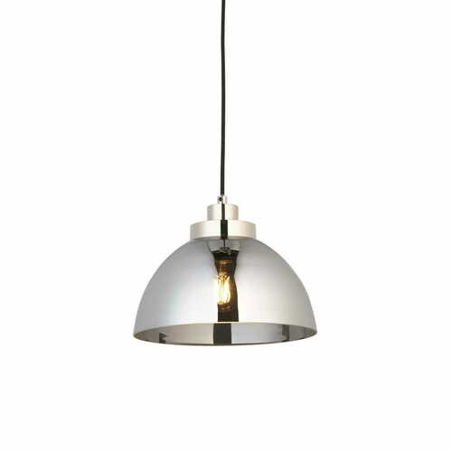 Kontrollera Pendellampa Endon Caspa 100046 nickel stål glas E27