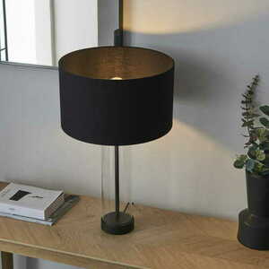 Bordslampa Endon Lessina svart tyg E27 57 cm 100440 small 4