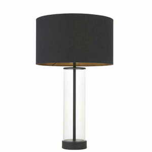 Bordslampa Endon Lessina svart tyg E27 57 cm 100440 small 0