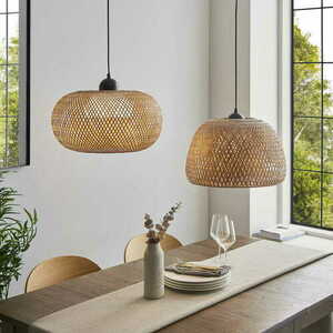 Hänglampa Endon Bali svart rotting E27 43 cm 101572 small 3