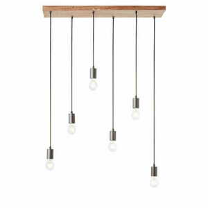 Pendellampa Endon Stellan trä 6-ljus E27 101684 small 0