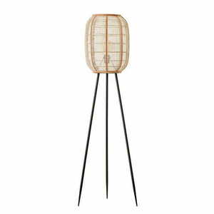 Golvlampa Endon Zaire svart beige stål tyg E27 132,5 cm 101687 small 7