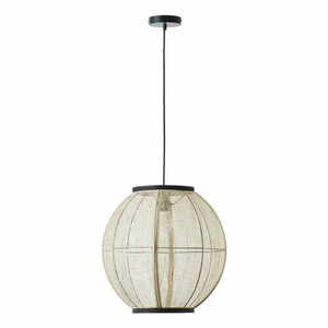 Pendellampa Endon Zaire svart beige E27 47 cm small 7