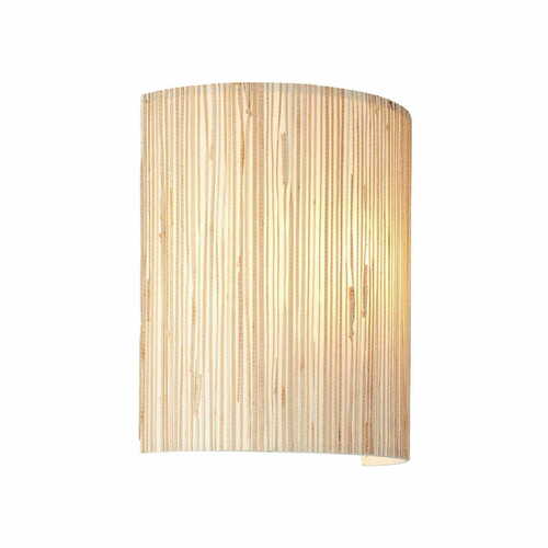 Kontrollera Vägglampa Endon Longshore svart stål naturfiber E27 101690