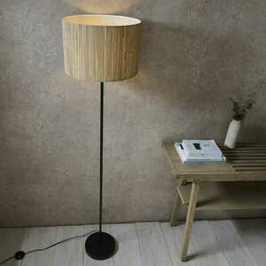 Golvlampa Endon Longshore svart stål naturfiber 161,5 cm 101694 small 4
