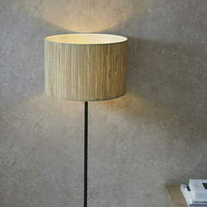 Golvlampa Endon Longshore svart stål naturfiber 161,5 cm 101694 small 5