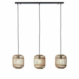 Pendellampa Mathias Endon svart 3-ljus E27 stål trä 101775 small 0