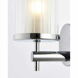 Vägglampa Endon Britton krom glas IP44 G9 dimbar small 2