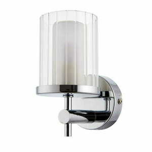 Vägglampa Endon Britton krom glas IP44 G9 dimbar small 3
