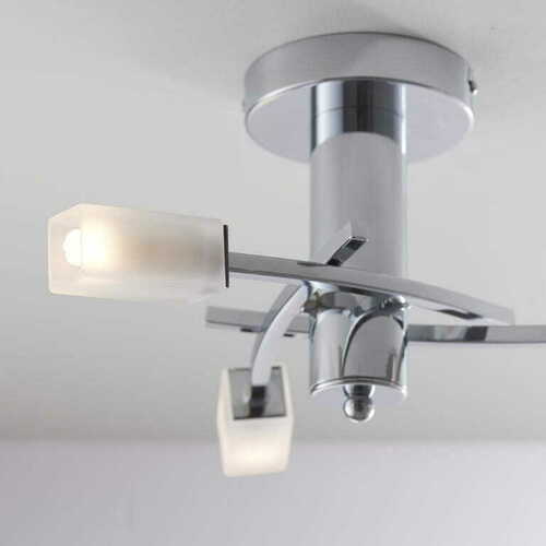 Kontrollera Taklampa Endon Havana 3-ljus Krom/Vit Plafond G9 LED dimbar 40,5 cm