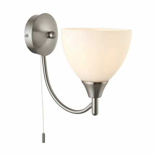 Kontrollera Vägglampa Endon Alton 1805-1SC Silver/Ecru