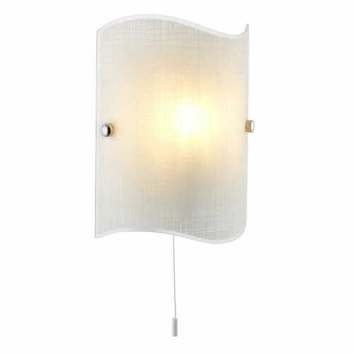 Kontrollera Vägglampa Endon Wave vit glas metall E14 2017-WB