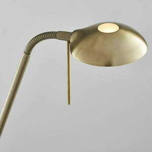 Golvlampa Endon Monaco mässing/vit LED R7s 182 cm small 3