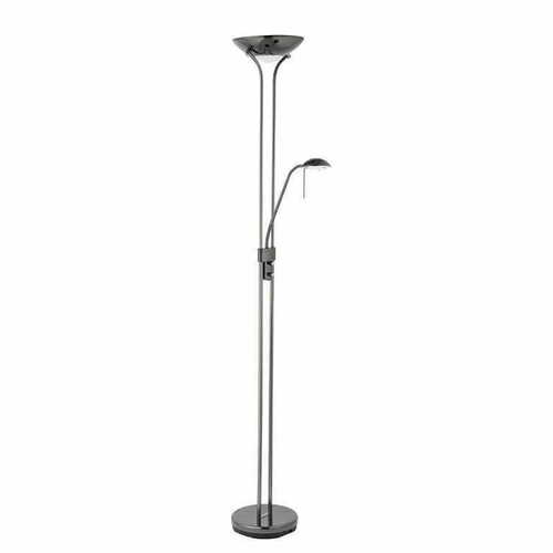 Kontrollera Golvlampa Endon Rome svart stål glas 180 cm