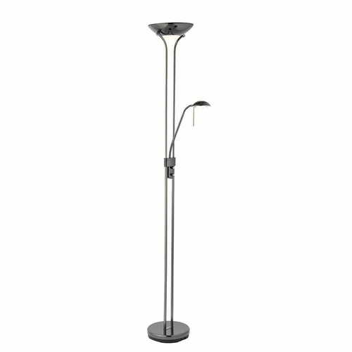 Kontrollera Golvlampa Endon Rome svart stål glas 180 cm
