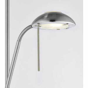 Golvlampa Endon Rome silver vit stål glas small 4