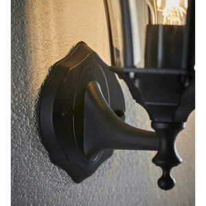 Utomhusvägglampa Endon Drayton svart E27 IP44 small 2