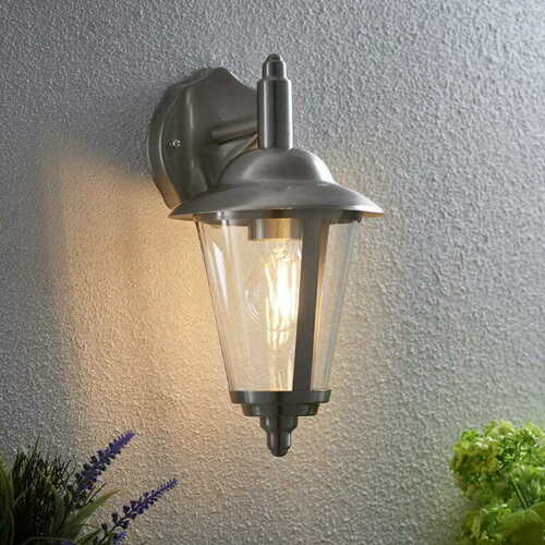 Kontrollera Vägglampa utomhus Endon Klien YG-861-SS nickel IP44 E27