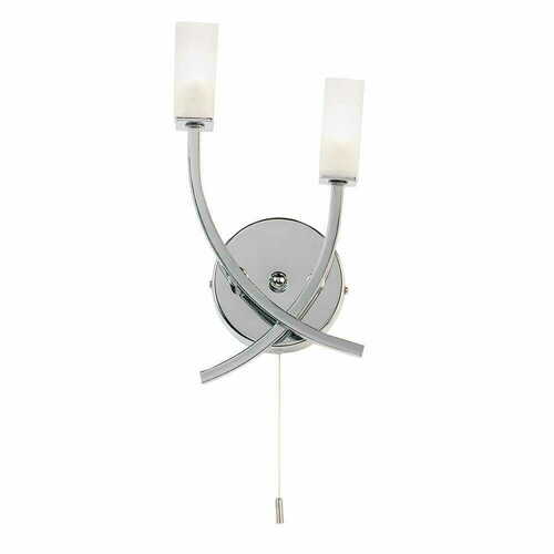 Kontrollera Vägglampa Endon Havana 146-2CH krom/vit LED G9 2 ljuspunkter