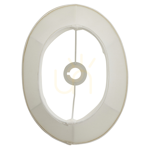 Kontrollera Oval lampskärm Endon Celia gräddvit 36,5 cm CELIA-14