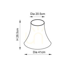 Lampskärm Endon Carrie cremefärgat tyg 41 cm CARRIE-16 small 4