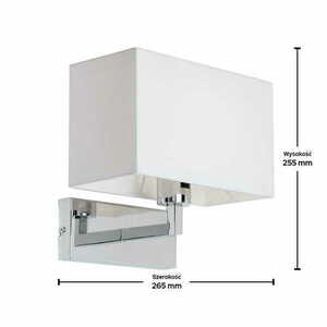 Vägglampa Endon Piccolo 96751-CH Vit/Krom E27 LED Dimbar small 1