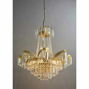 Endon Adagio pendellampa glas guld 9 ljus E14 55 cm 96819-GO small 4