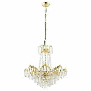 Endon Adagio pendellampa glas guld 9 ljus E14 55 cm 96819-GO small 5