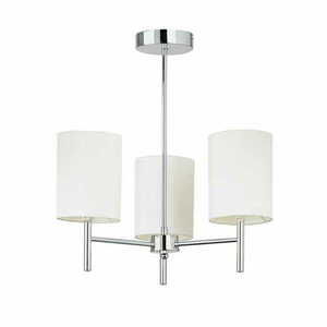Taklampa Endon Brio 3-ljus vit krom E14 plafond small 2