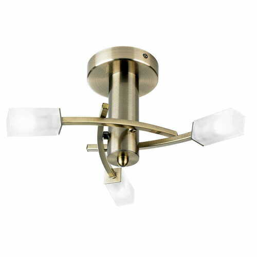 Kontrollera Taklampa Endon Havana 3-ljus mässing/vit G9 40 cm