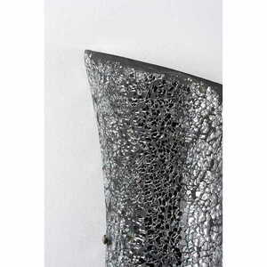Vägglampa Endon Marconi 2-ljus silver/svart glas metall E14 dimbar small 1