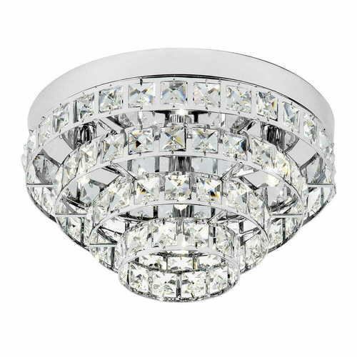 Kontrollera Taklampa Endon Motown krom kristall 4-ljus 30 cm