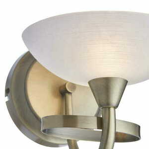 Vägglampa Endon Cagney mässing/vit G9 LED klassisk CAGNEY-1WBAB small 1