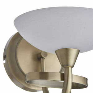 Vägglampa Endon Cagney mässing/vit G9 LED klassisk CAGNEY-1WBAB small 2