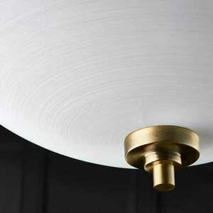 Taklampa Endon Welles 3-ljus vit/mässing glas och stål small 3