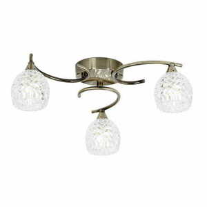 Taklampa Endon Boyer 3-ljus Mässing Transparent G9 dimbar small 0