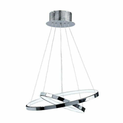Kontrollera Pendant Light Endon Kline KLINE-2CH Krom/Vit LED 45 cm