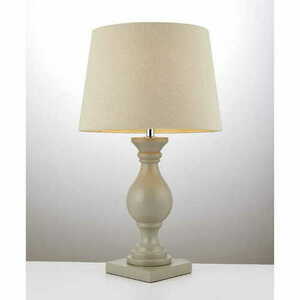 Stående lampa Endon Marsham beige trä tyg E14 48 cm MARSHAM-TLIV small 1