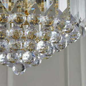 Pendellampa Endon Fargo 3-ljus mässing transparent/guld E14 glmilar 39 cm small 2