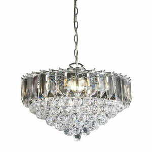 Pendellampa Endon Fargo krom transparent 6-ljus E14 dimbar small 0