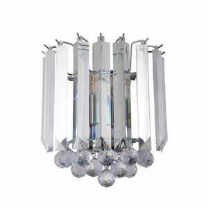 Förkromad Endon FARGO FARGO-WBCH vägglampa 2×E14 LED max. 7 W 28 cm small 1