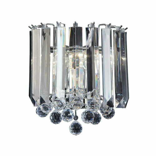 Kontrollera Förkromad Endon FARGO FARGO-WBCH vägglampa 2×E14 LED max. 7 W 28 cm