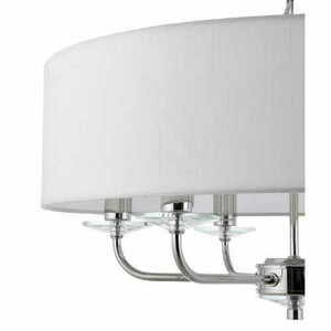 Pendellampa Endon Nixon 6L Vit/Krom Ø55 cm E14 Klassisk small 2