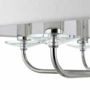 Pendellampa Endon Nixon 6L Vit/Krom Ø55 cm E14 Klassisk small 3