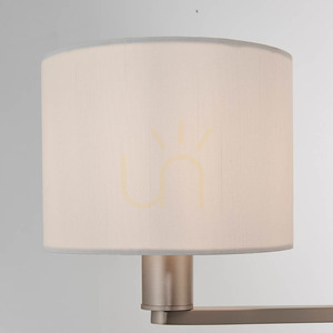 Endon Daley pendellampa, 3×E14, matt nickel och vit, 51 cm small 6