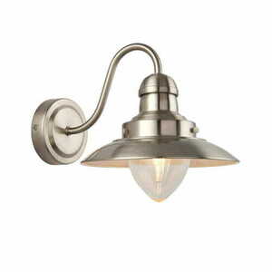 Vägglampa Endon Mendip nickel glas E14 dimbar 26 cm small 0