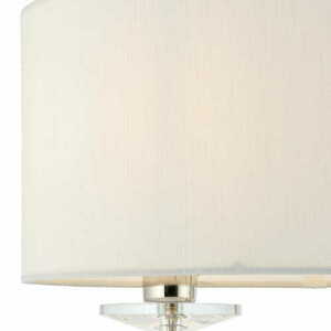 Stående lampa Endon Nixon 60804 silver/vit kristall E14 54 cm small 2